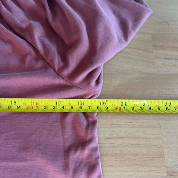 Lucky Brand Women's Long-Sleeve Notched-Neck Top SMALL in Wild Ginger - Picture 8 of 10